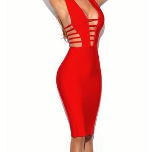 Miss Circle red bandage brand new dress
